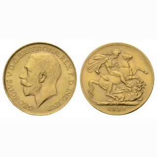 England Sovereign 1927 SA Georg V