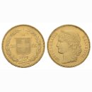Schweiz 20 Franken 1896 Helvetia