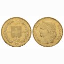 Schweiz 20 Franken 1896 Helvetia
