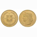 Schweiz  20 Franken  1893 B Helvetia