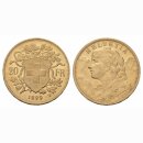 Schweiz  20 Franken  1899 B Vreneli