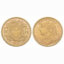 Schweiz  20 Franken  1913 B Vreneli