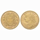 Schweiz  20 Franken  1925 B Vreneli