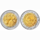 Schweiz 5 Franken 2000 B Basler Fasnacht PP