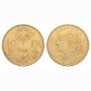 Schweiz 10 Franken 1914 B Goldvreneli