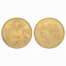 Schweiz 10 Franken 1914 B Goldvreneli