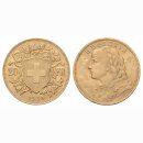 Schweiz 20 Franken 1935 B Goldvreneli