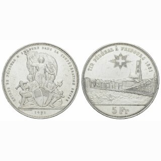 Schweiz 5 Franken  1881 Freiburg
