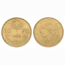 Schweiz 10 Franken  1922 B Vreneli