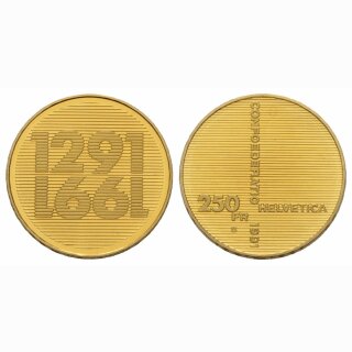 Schweiz 250 Franken 1991 700 Jahre CH