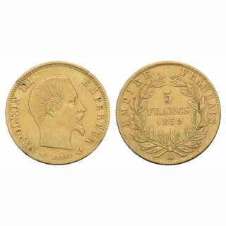Frankreich 5 Francs 1859 A Napoleon III