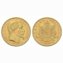 Frankreich 20 Francs  1863 BB Napoleon III