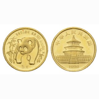 China 5 Yuan 1986 Panda
