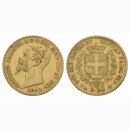 Italien Sardinien 20 Lire 1850 P Emanuelle II