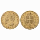Italien 20 Lire 1863 Emanuell II