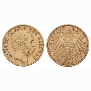 Deutschalnd Sachsen 10 Mark 1893 E