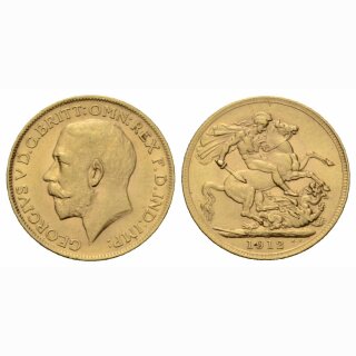England Sovereign 1912 Georg V