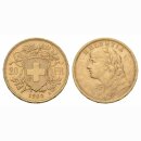 Schweiz 20 Franken  1900 B Goldvreneli