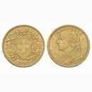 Schweiz 20 Franken 1910 B Goldvreneli