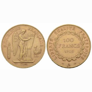 Frankreich 100 Francs 1906 A