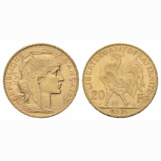 Frankreich 20 Francs  1901 Marianne