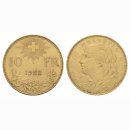 Schweiz 10 Franken  1922 Goldvreneli