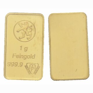 Schweiz 1 Gramm  Feingoldbarren