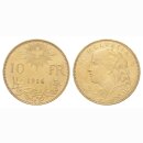 Schweiz 10 Franken 1916 B Goldvreneli