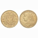 Schweiz 20 Franken 1898 B Goldvreneli