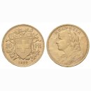 Schweiz 20 Franken 1899 B Goldvreneli
