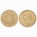 Schweiz 20 Franken 1899 B Goldvreneli