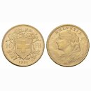 Schweiz 20 Franken 1901 B Goldvreneli