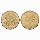 Schweiz 20 Franken 1915 B Goldvreneli