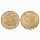 Schweiz 20 Franken 1930 B Goldvreneli