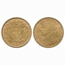 Schweiz 20 Franken 1947 B Goldvreneli