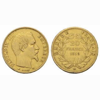 Frankreich 20 Francs 1859 A