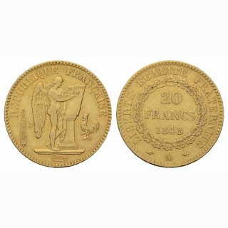 Frankreich 20 Francs 1848 A