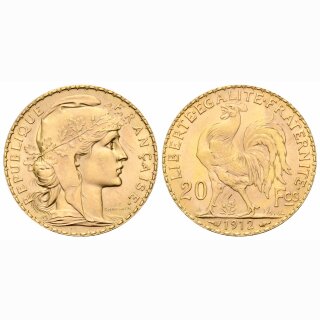 Frankreich 20 Francs 1912 Marianne