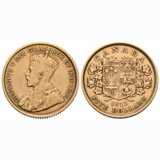 Kanada 5 Dollars  1913