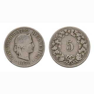 5 Rappen 1879  Schweiz