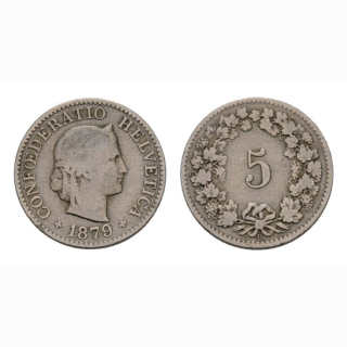 5 Rappen 1879 Schweiz