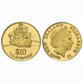 New Zealand 10 Dollar  2000 Schiff Claymore