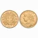 Schweiz 20 Franken 1926 B Goldvreneli