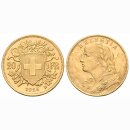 Schweiz 20 Franken 1926 B Goldvreneli