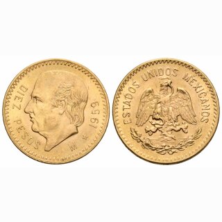 Mexiko 10 Pesos 1959 M