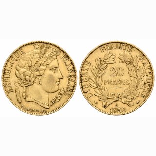 Frankreich 20 Francs 1850 A