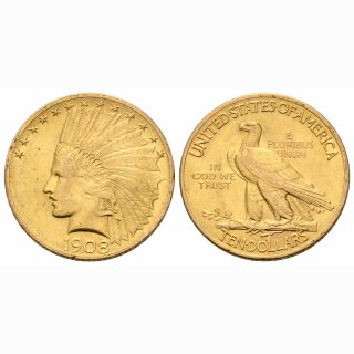 USA 10 Dollar 1908 Indianer