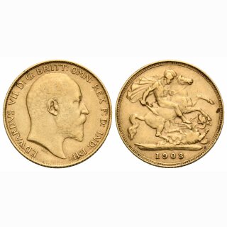England 1/2 Sovereign 1903 Edduard VII