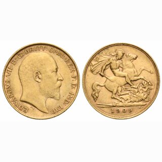 England 1/2 Sovereign 1909 Edduard VII