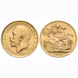 England Sovereign 1913 Georg V